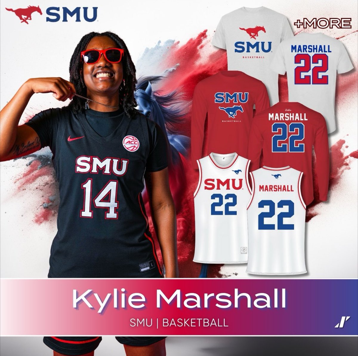 luhbuc_kyy's tweet photo. Grab some merch and come support me and @SMUWBB this season!💙  Link in bio. #PonyUpDallas https://t.co/bP3smiPM4E