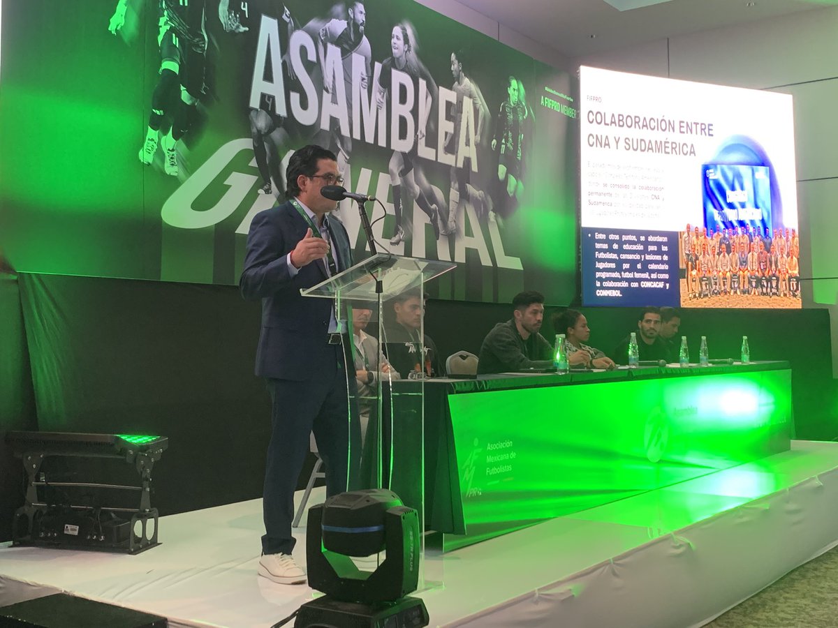 Este lunes, en la #CdMx, se desarrolló con éxito la #AsambleaGeneral 2024 de la Asociación Mexicana de Futbolistas (AMFpro). #SoyAMFpro #FutbolistasUnidos #UnidosSomosMasFuertes 
#FIFPRO