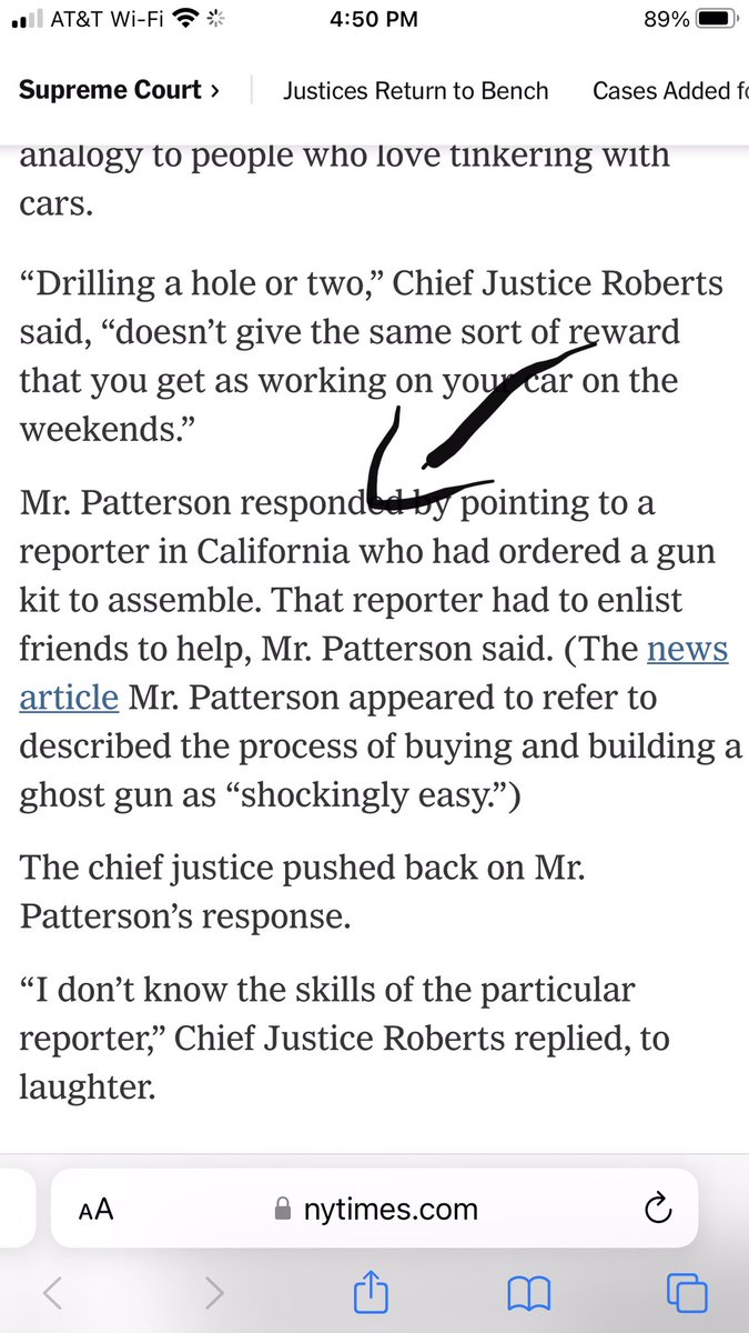 That time Chief Justice Roberts referred to my ineptitude with hand tools — and got some laughs — during oral arguments.