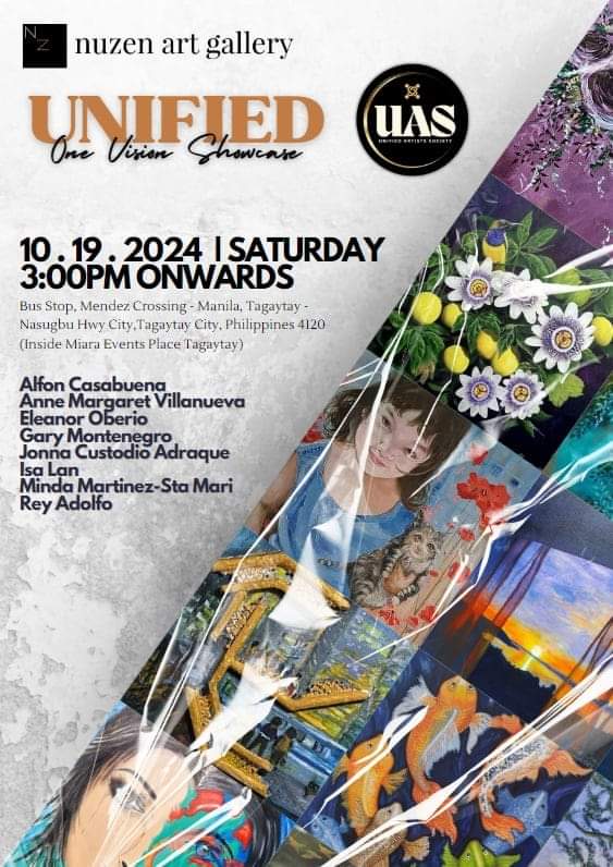 If you're near Tagaytay on Oct 19th, come visit the opening of our "Unified" art exhibit at Nuzen Gallery. DM me to schedule a visit.