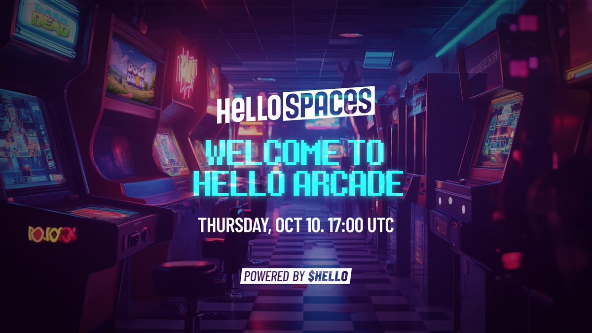 HELLO ARCADE - Powered by $HELLO (@thehelloarcade) on Twitter photo ποΈ Arcade Spaces: Do Campaign Modes Belong in Web3 Games?
π€ Join us this Thursday, Oct 10 at 5:00 PM UTC for a fun roundtable discussion around web3 gaming
Hosted by the one and only: <a href="/ShubzyM/">Maurice Andrew</a>
This is your chance to engage and be part of the conversation! π
π Set your ποΈ Arcade Spaces: Do Campaign Modes Belong in Web3 Games?
π€ Join us this Thursday, Oct 10 at 5:00 PM UTC for a fun roundtable discussion around web3 gaming
Hosted by the one and only: <a href="/ShubzyM/">Maurice Andrew</a>
This is your chance to engage and be part of the conversation! π
π Set your