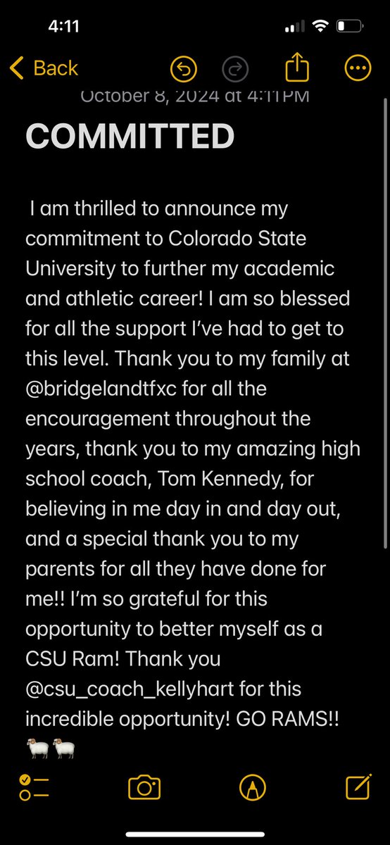 Lily Fawcett (@lilylfawcett) on Twitter photo COMMITTED 🐏🐏 <a href="/CSUTrackFieldXC/">Colorado State T&F/XC</a>
Thank you <a href="/bridgelandtfxc/">Bridgeland TFXC</a> for everything you’ve done to help me get to this point! Thank you <a href="/KennedyTrackXC/">Coach Kennedy</a> you’re an amazing coach and I’m so thankful for you everyday!! 🐏🐏 COMMITTED 🐏🐏 <a href="/CSUTrackFieldXC/">Colorado State T&F/XC</a>
Thank you <a href="/bridgelandtfxc/">Bridgeland TFXC</a> for everything you’ve done to help me get to this point! Thank you <a href="/KennedyTrackXC/">Coach Kennedy</a> you’re an amazing coach and I’m so thankful for you everyday!! 🐏🐏