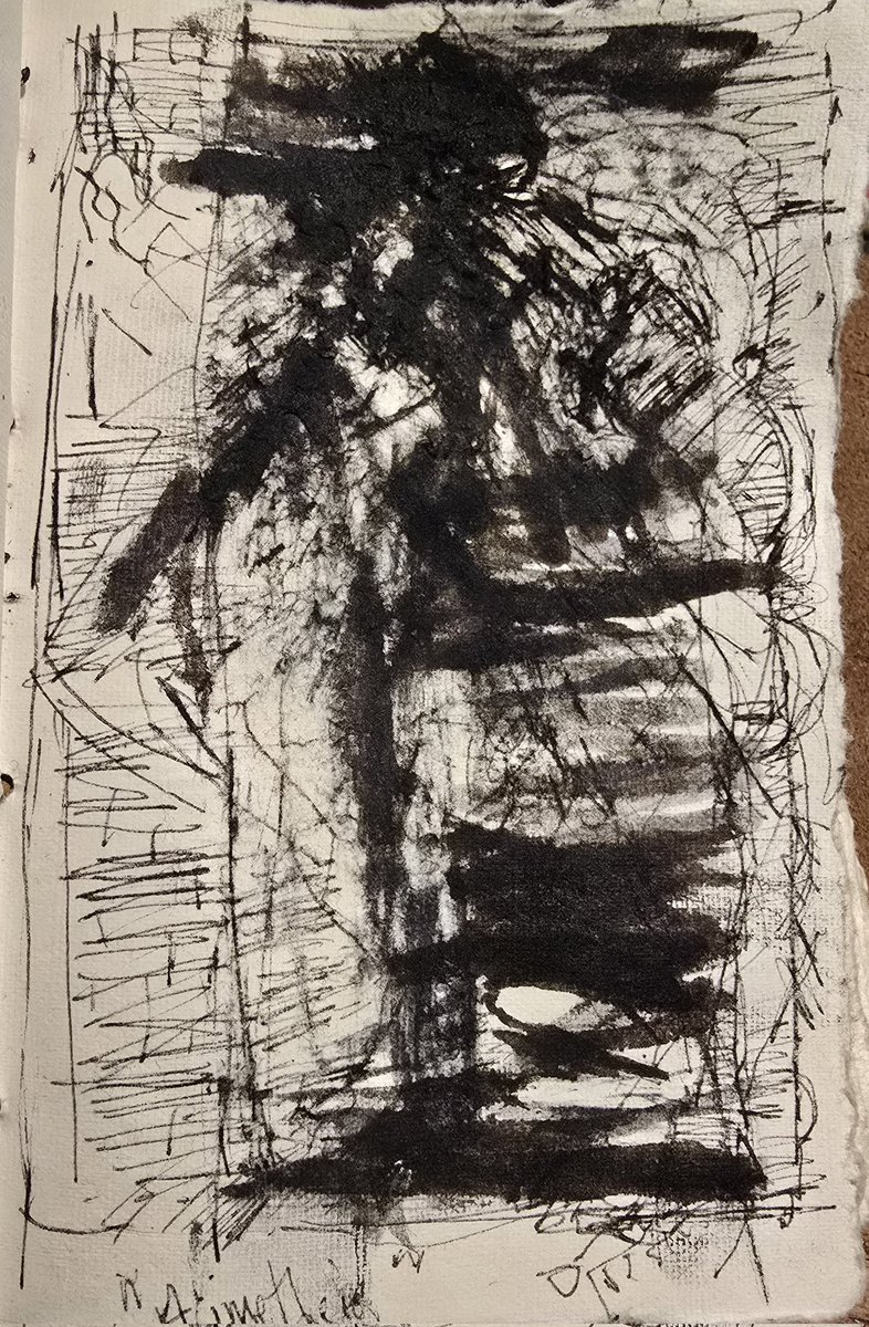 "Arimethea". Ink. 18x13cm, khadi notebook