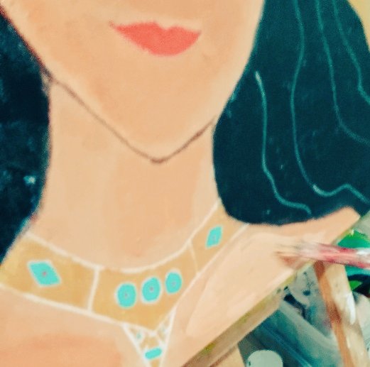 Here's a sneak preview of my latest artwork "The Warrior Within". 
Planning to combine turquoise, gold and tribal symbolisms to achieve the over-all "graceful and powerful" vibe I am trying to convey. This is for our upcoming Unified art exhibit at Nuzen Gallery in Tagaytay❤️