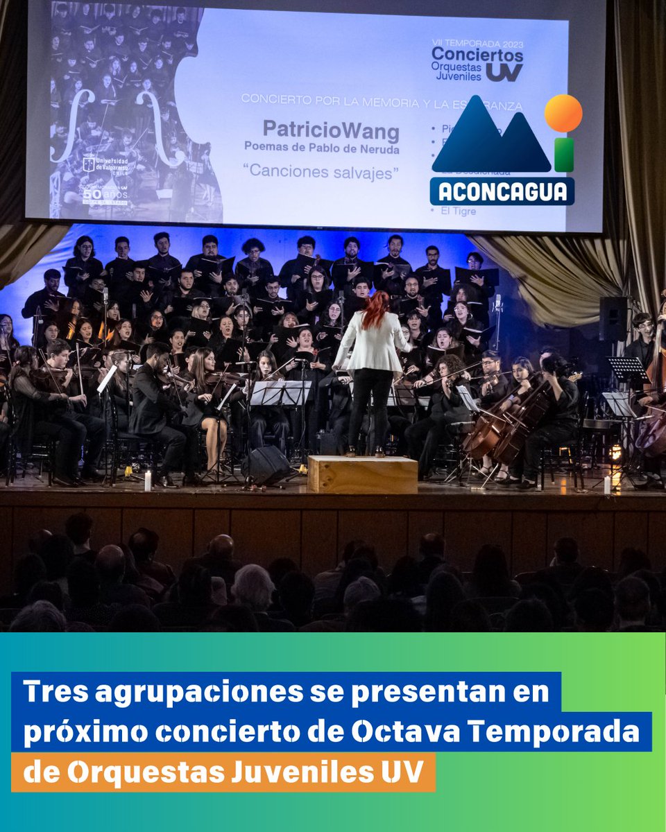 mi_aconcagua's tweet photo. Felicitaciones 👏

Compartirán el escenario la Orquesta Musart de Casablanca, la Orquesta Latinoamericana de la Escuela Manuel Bravo Reyes y la Camerata Vocal @uvalpochile

Lee la nota completa ⬇️
https://t.co/hOeLQldsyt

#MiAconcagua

#Orquestas #OrquestasJuveniles #Valparaiso https://t.co/n41u9Uby5I