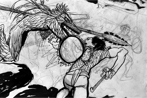 El nuevo número de 'La caída de Tenochtitlan' está publicado en su interior en blanco y negro, al igual que los ejemplares anteriores. acortar.link/L9AzzW