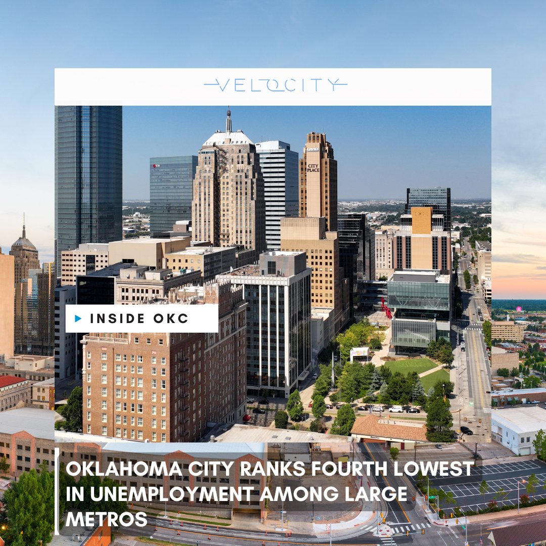 Oklahoma City ranked 4th lowest in unemployment among large metropolitan areas with populations over 1 million, reporting an unemployment rate of 3.3% in August, according to preliminary data from the Bureau of Labor Statistics. 

This marks an improvement from 3.5% in July and
