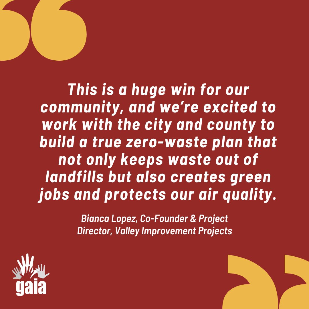 Congratulations to <a href="/VIP_Stanislaus/">Valley Improvement Projects (VIP)</a>! 🎉

California will shut down its last MSW incinerator thanks to the relentless work of groups fighting for environmental justice!

Read more 👉 wastedive.com/news/reworld-s…