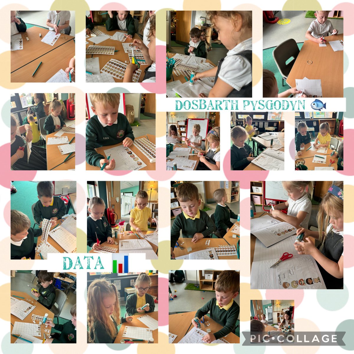 YGBrynsierfel's tweet photo. Bu Dosbarth Pysgodyn 🐠 yn casglu data ar liw gwallt. Fe wnaethon nhw recordio eu canfyddiadau trwy bictogramau 📊Dosbarth Pysgodyn 🐠 have been collecting data on their hair colour. They recorded their findings as pictograms 📊 @mathemateg @AddysguCymru https://t.co/Msca6VtAom