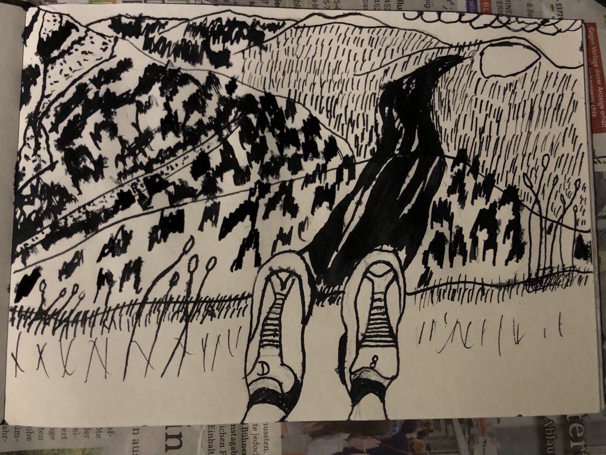 daroidev's tweet photo. #Inktober #inktober2024 Hike
-You can rest, for now- https://t.co/OzP5iWnKjS