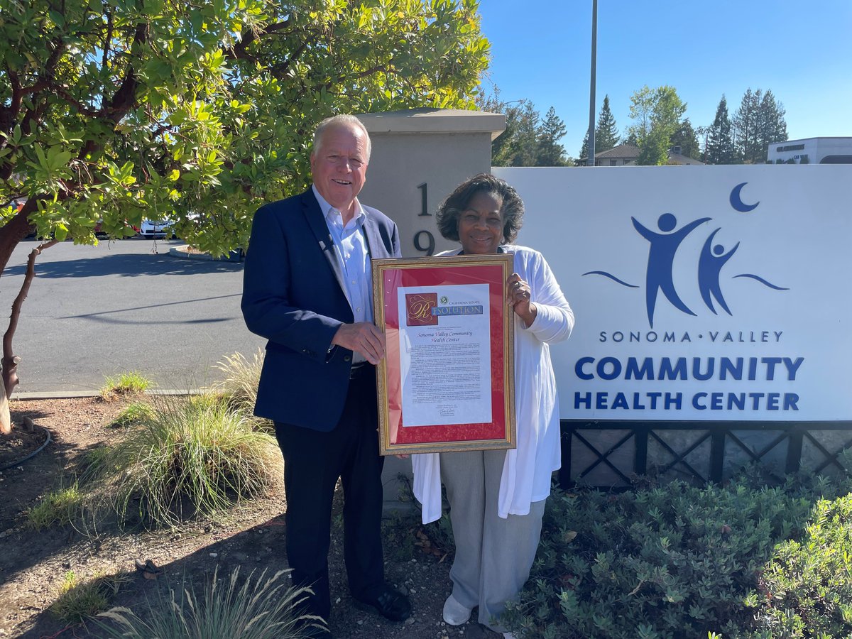 Senator Bill Dodd (@senbilldodd) on Twitter photo Great to honor Sonoma Valley Community Health Ctr. and CEO Cheryl Johnson for the amazing job she and her staff are doing . Every day they fulfill their mission of providing accessible, quality health care to those who need it, especially the underserved. <a href="/SVHealthCenter/">SonomaValleyCommunityHealthCenter</a> Great to honor Sonoma Valley Community Health Ctr. and CEO Cheryl Johnson for the amazing job she and her staff are doing . Every day they fulfill their mission of providing accessible, quality health care to those who need it, especially the underserved. <a href="/SVHealthCenter/">SonomaValleyCommunityHealthCenter</a>
