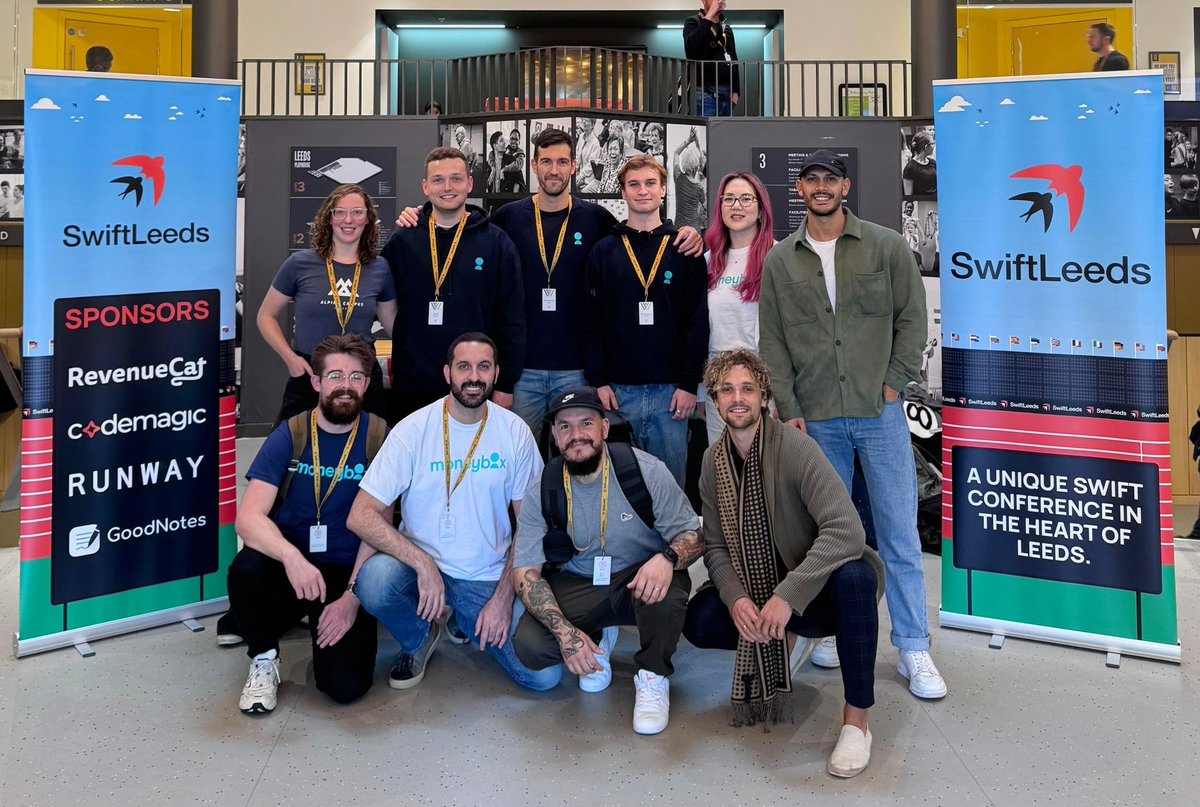 CapanoEnrico's tweet image. Whole team present at  #swiftleeds 🤩