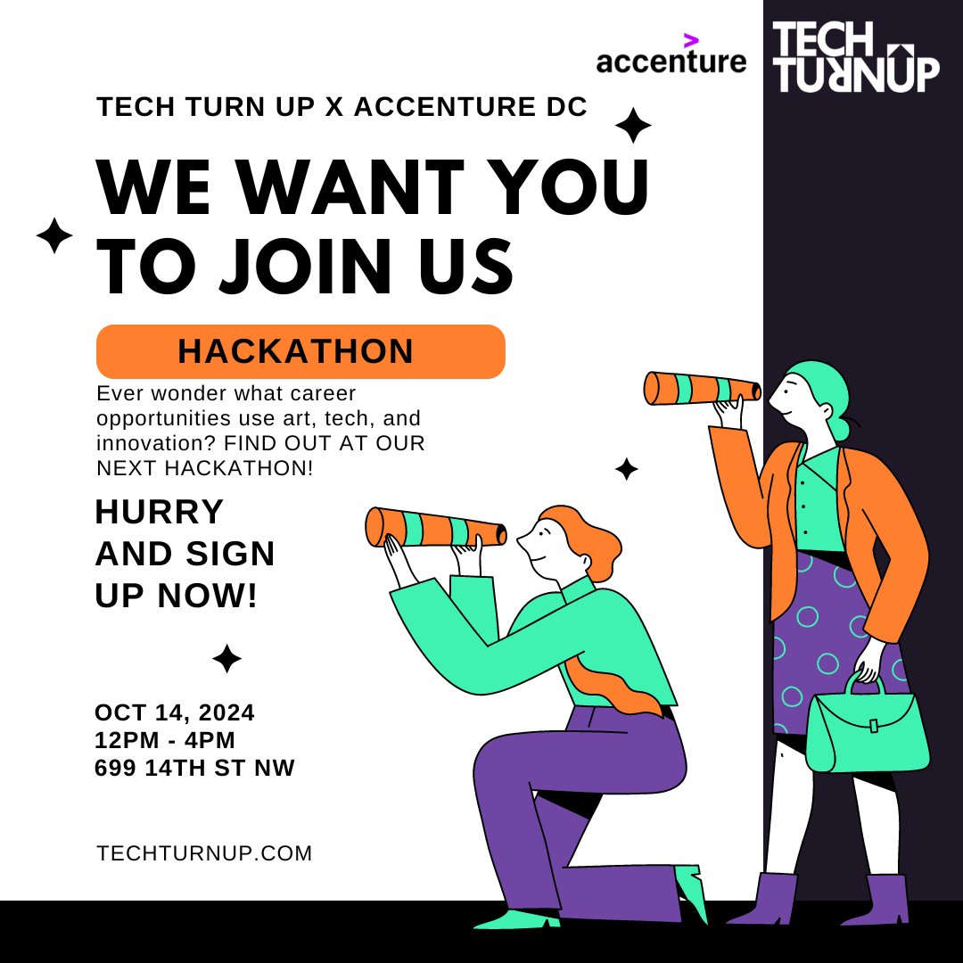 techturnup's tweet image. Join the movement! 🌍 Our Hackathon is where innovation meets action. Dive into design thinking, solve real-world problems, and collaborate with future leaders. Sign up today! 🚀bit.ly/hackathonseries💡 #HackForChange