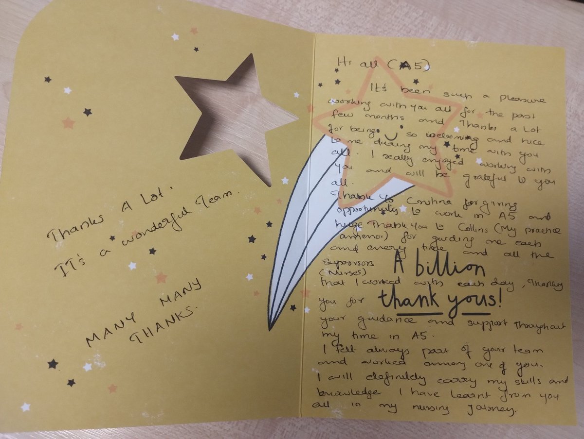 Cristina L. Pop (@cristinalpop1) on Twitter photo At the end of a very busy day,it was so heart warming to receive this beautiful card from one of our student nurses on her last day of placement on A5🤩So grateful for my amazing team for ensuring our future nurses feel welcomed & supported while on placement with us🙌 <a href="/PHU_NHS/">Portsmouth Hospitals University NHST</a> At the end of a very busy day,it was so heart warming to receive this beautiful card from one of our student nurses on her last day of placement on A5🤩So grateful for my amazing team for ensuring our future nurses feel welcomed & supported while on placement with us🙌 <a href="/PHU_NHS/">Portsmouth Hospitals University NHST</a>