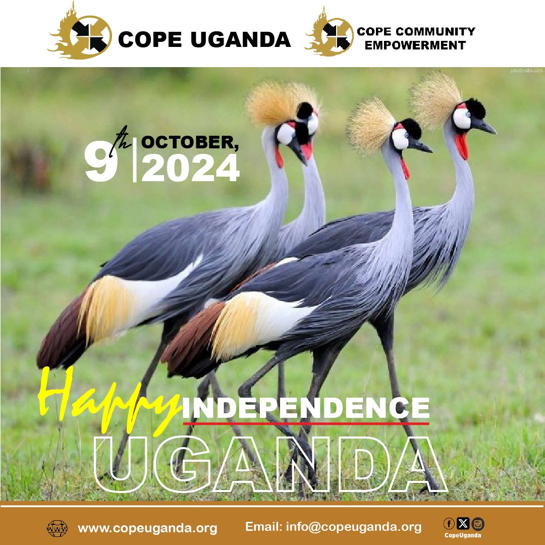 Happy independence day uganda 
#UgandaCensus2024 
#IndependenceDay2024 
#UgandaAt62