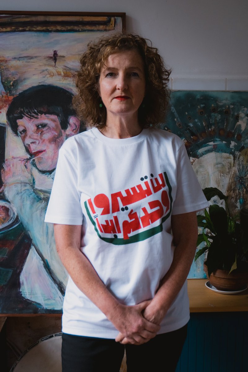 williamparry69's tweet photo. Thank you @JocelynPook  for your principled support for @pressure_arts's "Gaza you'll never walk alone" t-shirt fundraiser for Gaza &amp; Palestinian rights. Buy your tee @ https://t.co/KVzAICheMz – all profits go to @UNRWA @MSF_uk  &amp; @makanrights https://t.co/SmTemU7K4D