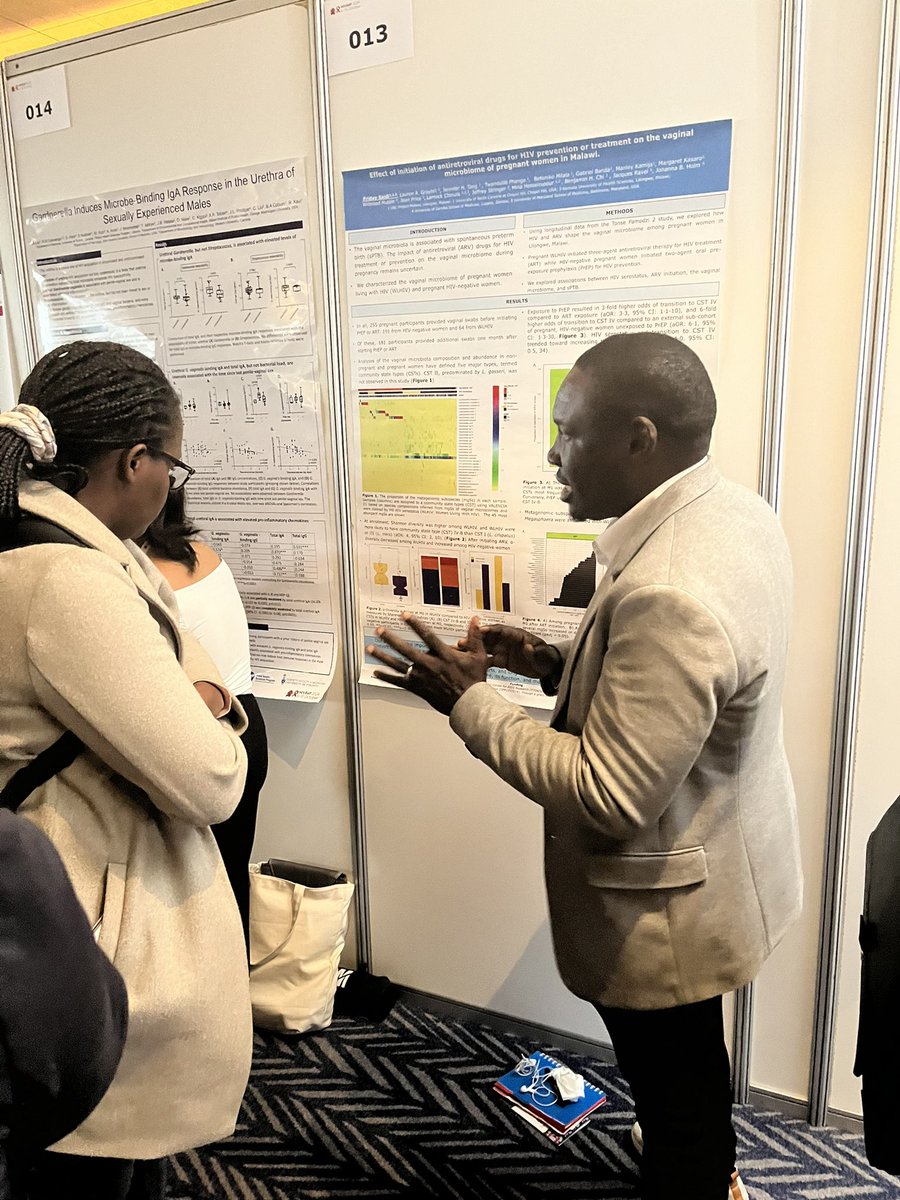 ivansegy47's tweet image. “Oral PrEP maybe be altering the vaginal microbiota of pregnant women and predisposing them to the risk of preterm birth. A larger study is needed to confirm the findings.” says @DrFridaySaidi from the UNC Project - Malawi at #HIVR4P2024