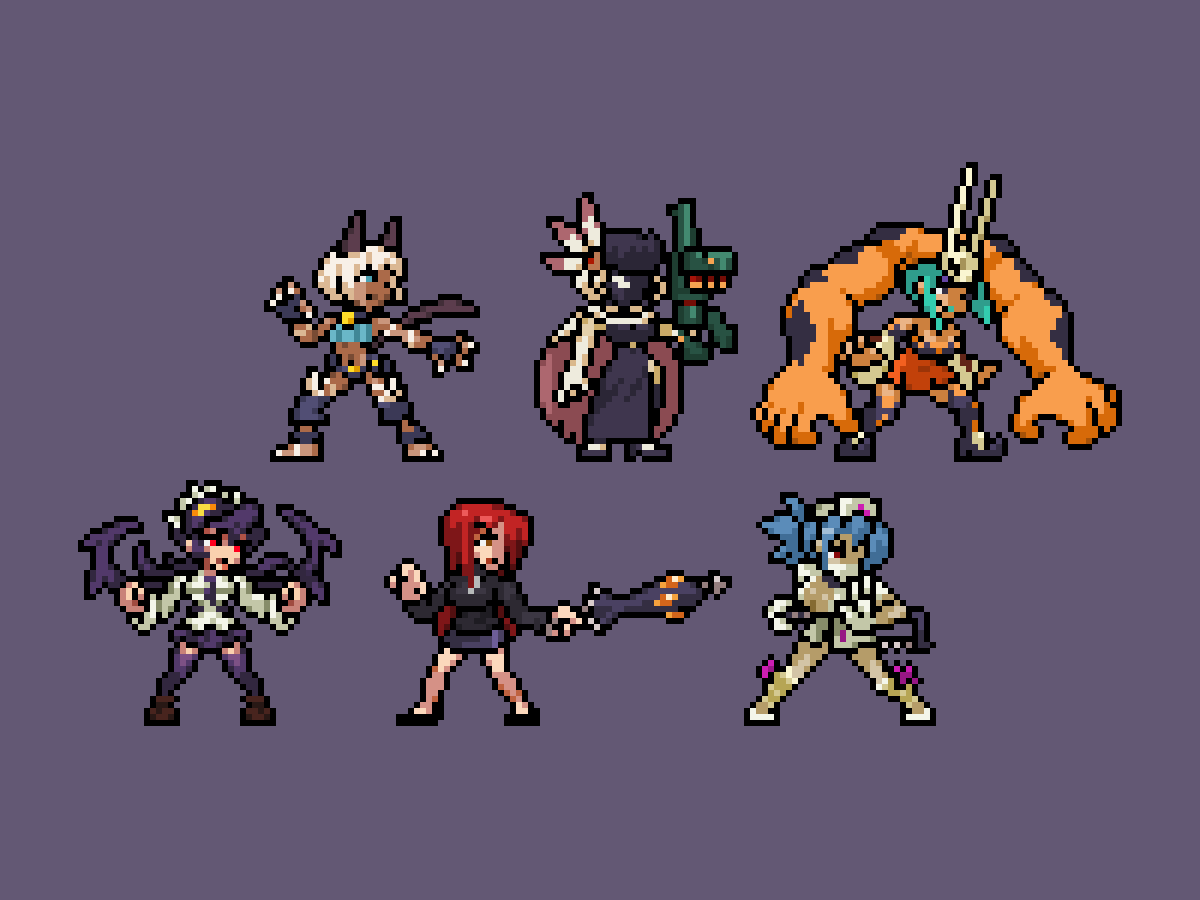 Jazzicks's tweet photo. More Skullgirls sprites #pixelart https://t.co/WeQXUTc8L9