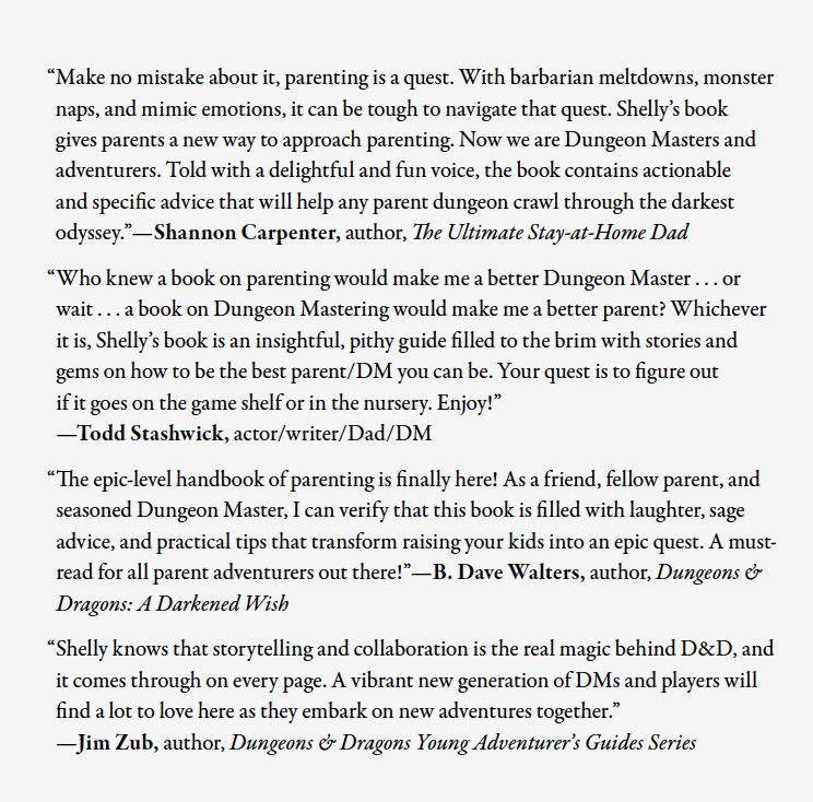 shelly mazzanoble (@shellymoo) on Twitter photo My book is even more beautiful IRL! Grateful to <a href="/BDaveWalters/">Non-Ironically T.V.'s B. Dave Walters - EVERYWHERE</a> <a href="/MikeWitwer/">Michael Witwer</a> <a href="/vickjulie/">Julie Vick</a> <a href="/MeganPsyD/">Dr. Megan Connell</a> <a href="/ToddStashwick/">Todd Stashwick</a> <a href="/JimZub/">Jim Zub 🎲</a> <a href="/aaronreynolds/">Aaron Reynolds</a> <a href="/XplodingUnicorn/">James Breakwell, Exploding Unicorn</a> for reading an early copy & offering kind words! Out 11/12! It's not a mimic, promise. #dnd #dungeonsanddragons #parenting My book is even more beautiful IRL! Grateful to <a href="/BDaveWalters/">Non-Ironically T.V.'s B. Dave Walters - EVERYWHERE</a> <a href="/MikeWitwer/">Michael Witwer</a> <a href="/vickjulie/">Julie Vick</a> <a href="/MeganPsyD/">Dr. Megan Connell</a> <a href="/ToddStashwick/">Todd Stashwick</a> <a href="/JimZub/">Jim Zub 🎲</a> <a href="/aaronreynolds/">Aaron Reynolds</a> <a href="/XplodingUnicorn/">James Breakwell, Exploding Unicorn</a> for reading an early copy & offering kind words! Out 11/12! It's not a mimic, promise. #dnd #dungeonsanddragons #parenting