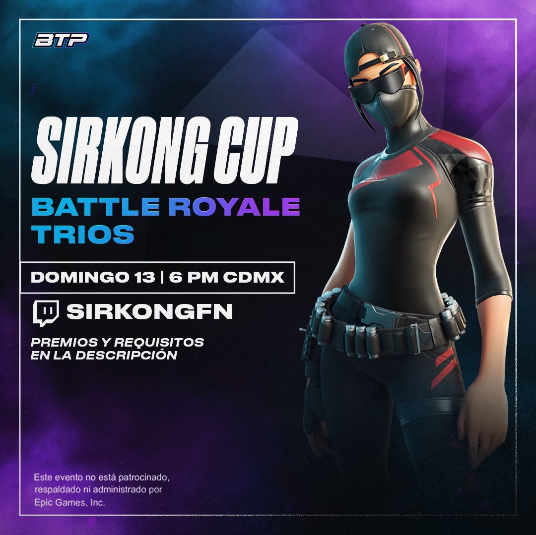 hybrid $irkong (@sirkongfn) on Twitter photo 🏆Sirkong Cup💙
💰Pool prize: $60 USD + 4800 Vbucks
Para competir:
✅Follow <a href="/SirkongFN/">hybrid $irkong</a> <a href="/borntoplaygg/">BornToPlay</a>
✅Like & RT
✅@ a tu trío
🚨Únete: discord.gg/borntoplaygg-1… 🏆Sirkong Cup💙
💰Pool prize: $60 USD + 4800 Vbucks
Para competir:
✅Follow <a href="/SirkongFN/">hybrid $irkong</a> <a href="/borntoplaygg/">BornToPlay</a>
✅Like & RT
✅@ a tu trío
🚨Únete: discord.gg/borntoplaygg-1…