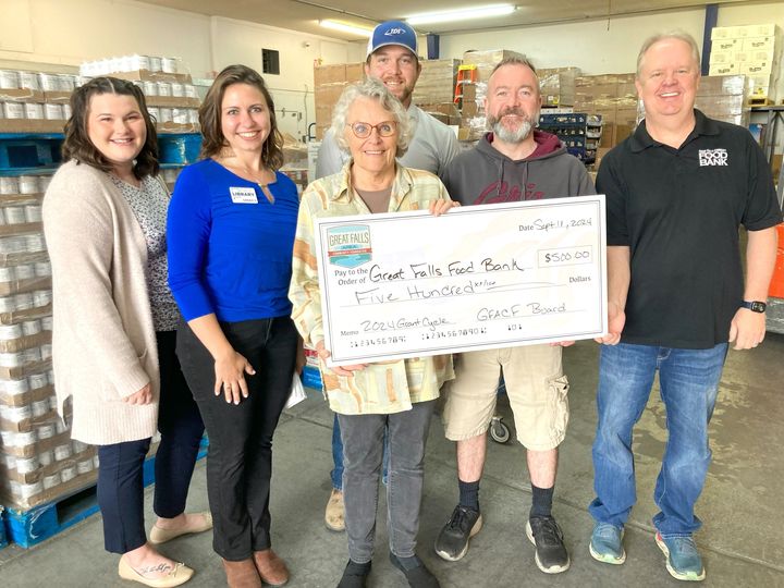 Thank you to the Great Falls Community Foundation for your $500 donation to the Backpack4Kids program. This program ensures no student goes home for a weekend or holiday without enough nourishment. Kids who aren't hungry learn better!