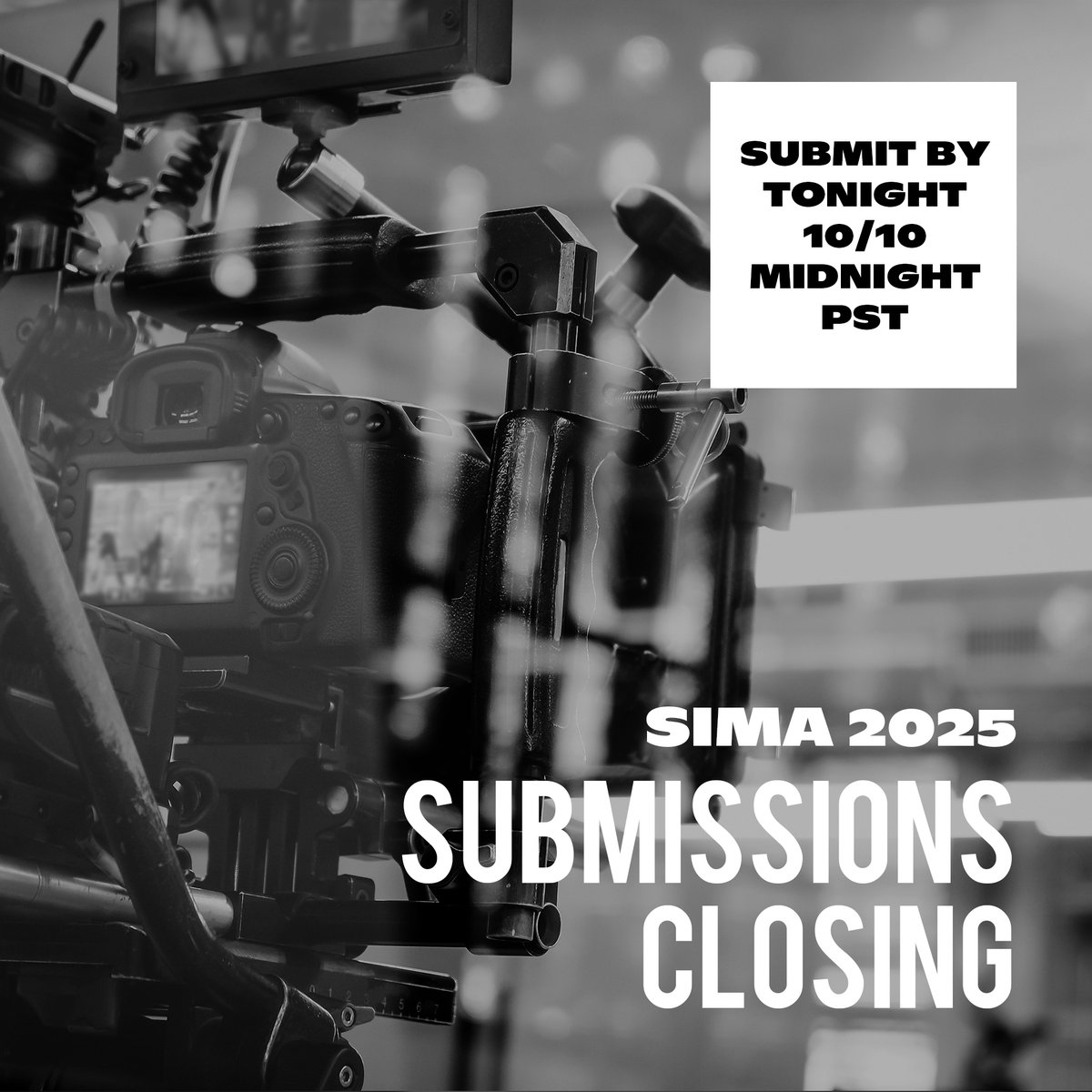 SIMA Academy (@simaacademy) on Twitter photo Tonight’s the night! Submit your Documentaries, XR/Interactive Media, Impact Videos, Impact Campaigns, and Production Companies by Midnight PST for a chance to compete in the 13th Annual Social Impact Media Awards (SIMA 2025). <a href="/SIMAawards/">SIMA Studios + Awards</a>
Learn + Submit: simaawards.org/submit Tonight’s the night! Submit your Documentaries, XR/Interactive Media, Impact Videos, Impact Campaigns, and Production Companies by Midnight PST for a chance to compete in the 13th Annual Social Impact Media Awards (SIMA 2025). <a href="/SIMAawards/">SIMA Studios + Awards</a>
Learn + Submit: simaawards.org/submit