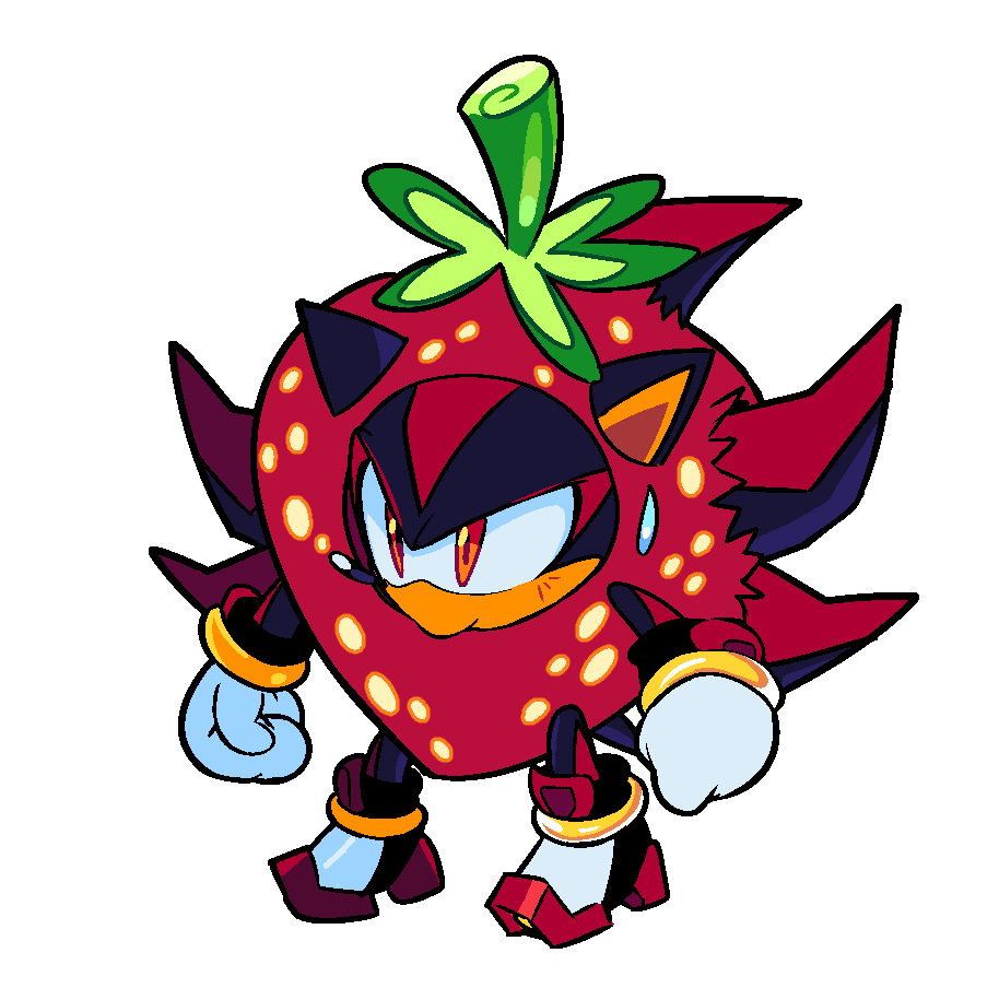 Banana Sonic and Stawberry Shadow