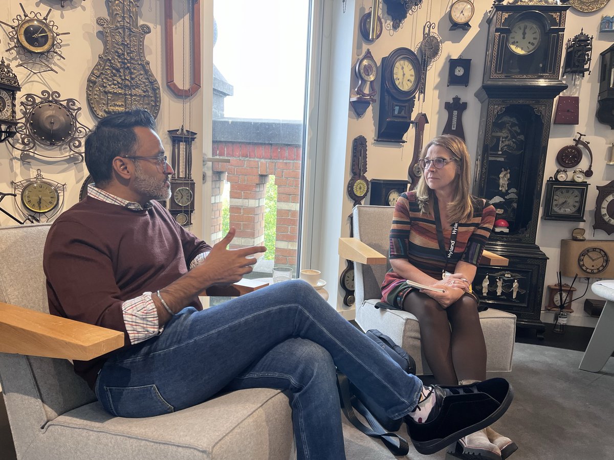 Seit 6 Monaten ist Jitesh S. Ghai (<a href="/ContentGhai/">Jitesh S. Ghai</a>) CEO von <a href="/Hyland/">Hyland</a>. Beim Hyland Summit User Event in Amsterdam gab es ein interessantes Interview zu dessen Unternehmensvision. Weitere Themen waren u.a. Saperion,  ECM-Trends und das Wettbewerbsumfeld. ecmguide.de/ecm-content-se…