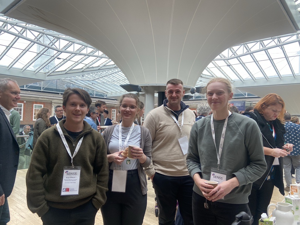 UEAPsychology's tweet photo. Morgan, Barbara, Murray, Eve, and Sara attended a SENSS meeting at Middlesex University this week!
SENSS is a prestigious doctoral training network of 8 UK universities, supporting cutting-edge research.

PSY proudly has 7 SENSS-funded students contributing to innovative research https://t.co/b9B96qiP1y