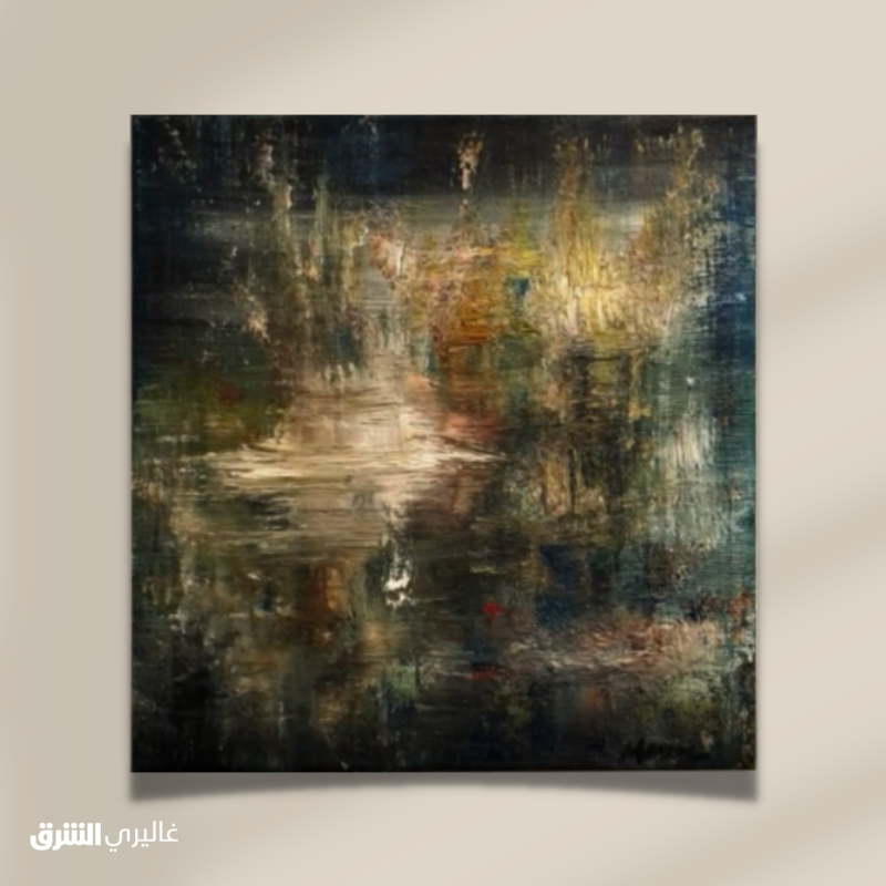 galleryasharq's tweet photo. إنفجار...زيت على قماش من عمل الفنانة #المصرية منار عصام #غاليري_الشرق