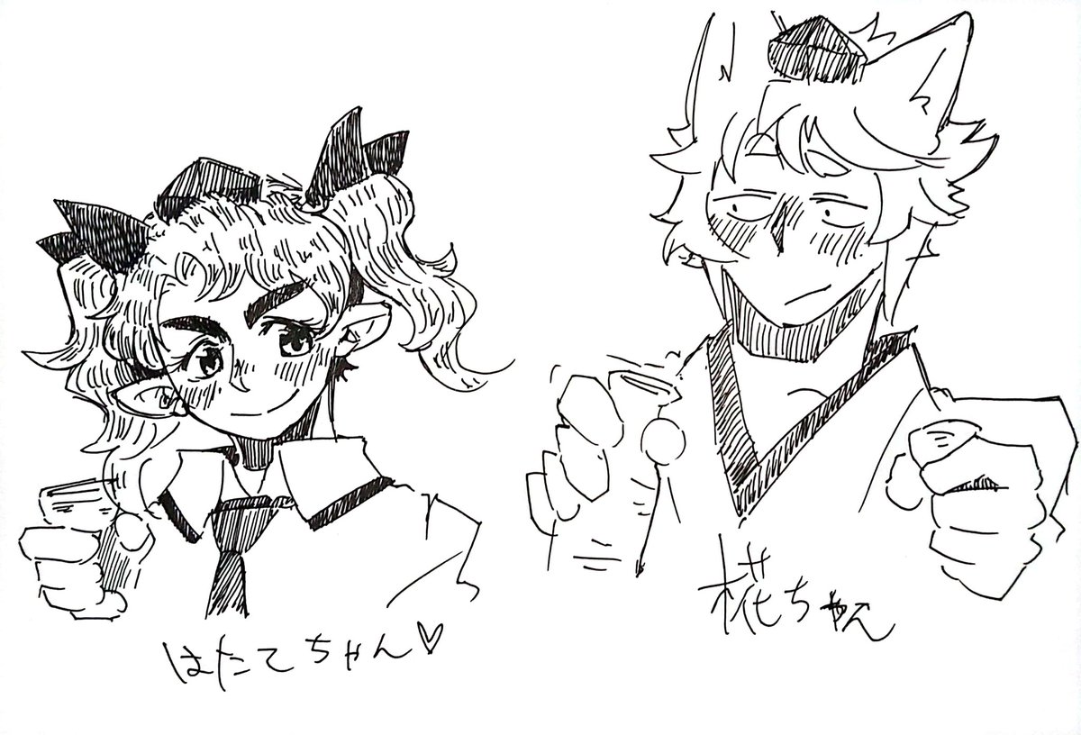 飲酒スペース配信で描いた酔いどれ落描きたち 