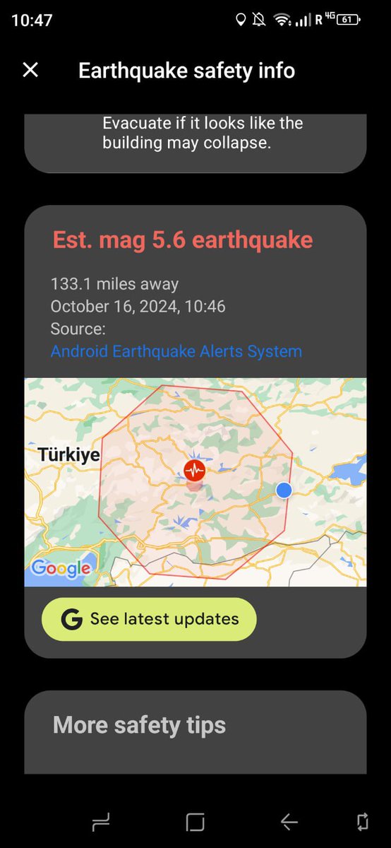 Gerçekten hayretler içerisindeyim. Doodgee s98 yedek telefonum deprem olmadan 15 saniye önce beni uyardı. Etrafımdakilere ‘deprem oldu fakat farkına hiç varmadık’ dediğim anda sallanmaya başladık. İlerde belki de depremler artık tamamen öngörülebilir olacak. #deprem