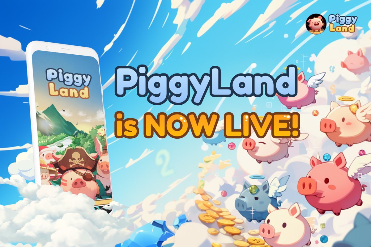 🐷Piggy Land is NOW LIVE! 

Ready for some oink-tastic fun? Jump into the cutest farm sim where:

✨Rare NFT piggies await
🎁 All piggy props purchased during testing will be refunded 1.2x
🎮 Don't miss out - your piggy adventure starts here: t.me/piggyland_bot/…

#NFT