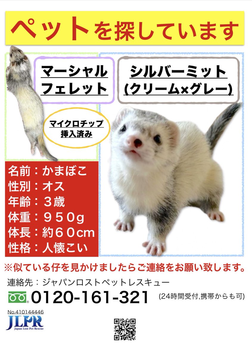 CHIKUWA20200823's tweet photo. @lostpetjp @maigomap チラシ用に作成したものです。 https://t.co/9xJRs0g2EF