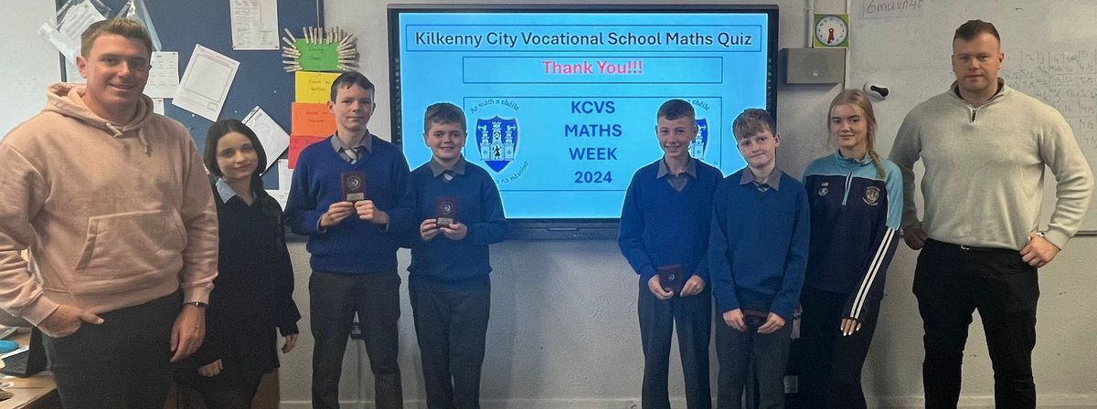 kcvsschooltweet's tweet image. Thanks to St Patrick’s De la Salle and St John’s Senior primary schools for facilitating our TY maths week projects this week. For maths week our TYs developed a maths quiz to test 6th class pupils with an element of maths fun
#Iusemaths #mathsweek24
#schoolcommunity @mathsweek