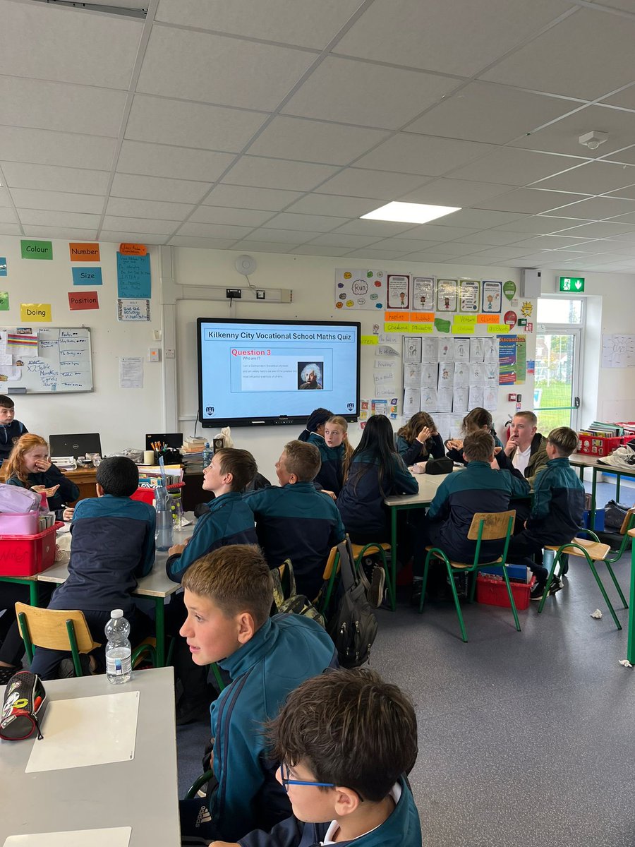 kcvsschooltweet's tweet image. Thanks to St Patrick’s De la Salle and St John’s Senior primary schools for facilitating our TY maths week projects this week. For maths week our TYs developed a maths quiz to test 6th class pupils with an element of maths fun
#Iusemaths #mathsweek24
#schoolcommunity @mathsweek