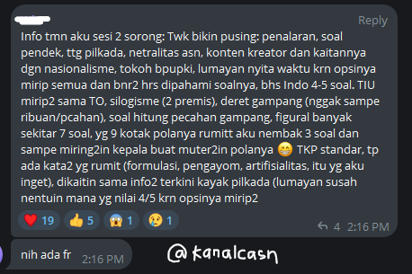 kanalcasn's tweet photo. FR Hari ini (review skd cpns) https://t.co/HfBPR7ufWc