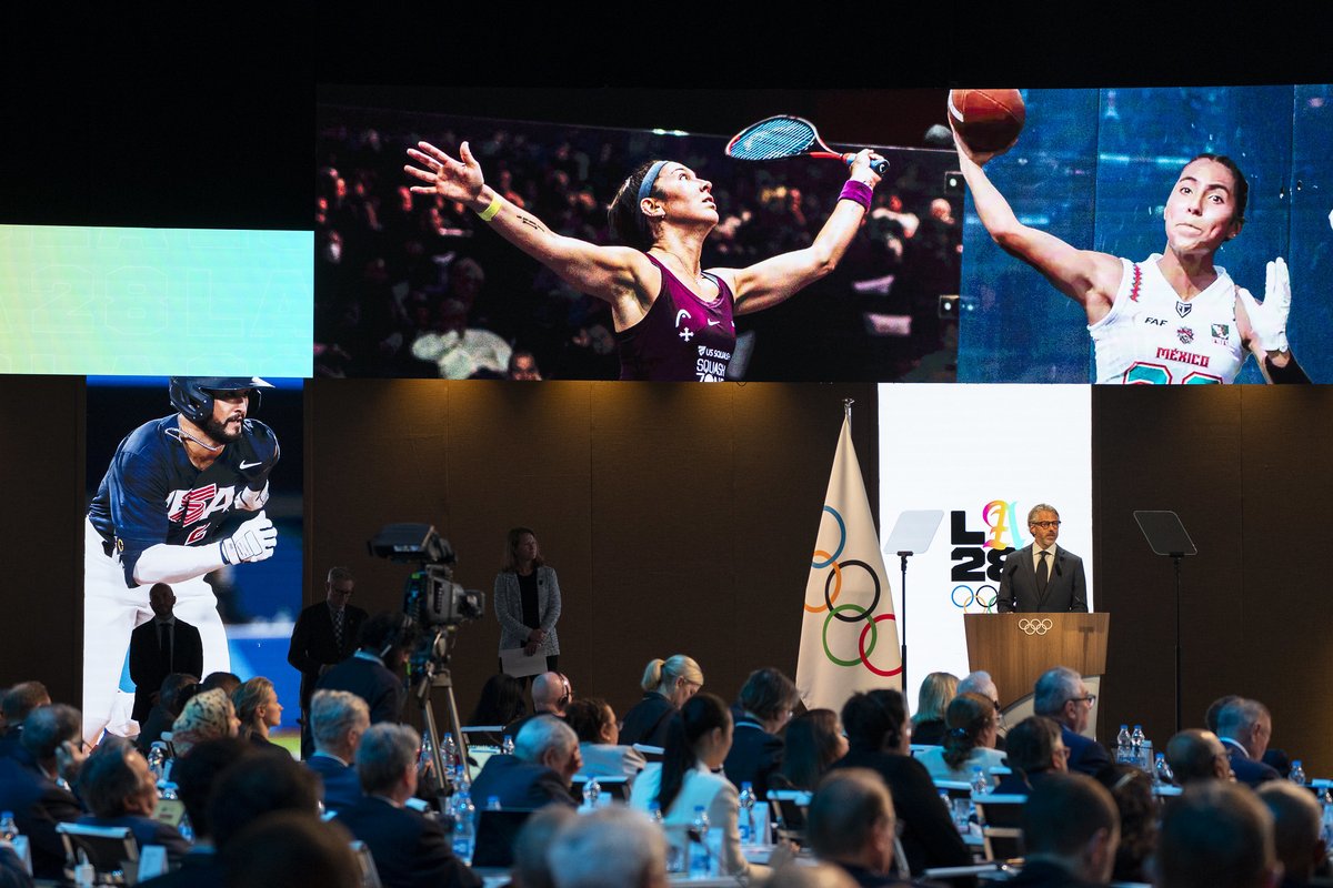 WorldSquash's tweet photo. 🎉 On this day one year ago, it was officially announced that squash would make its Olympic debut at @LA28!
To celebrate, we'll be sharing some of our favourite stories from the past year throughout the day
#LA28BOUND https://t.co/VQFnd9p44a