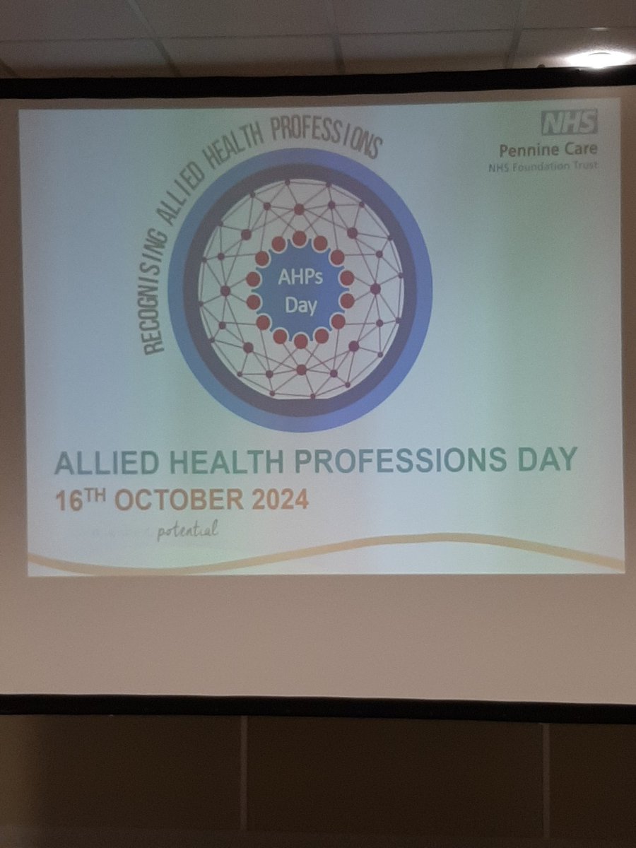 We're extending the #AHPsDay celebrations <a href="/PennineCareNHS/">Pennine Care NHS FT</a> looking forward to a great day celebrating the contributions our AHP staff make to quality care <a href="/SEdwardsNHS/">Stephen Edwards</a> <a href="/simonkaye3/">simon kaye</a> <a href="/timmcdougall69/">Tim McDougall</a> <a href="/pduthie/">Paul Duthie</a>