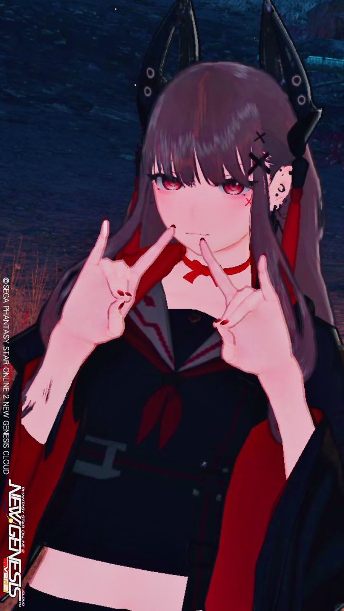 #PSO2NGS
#PSO2NG_SS 
#メンテの日じゃないけどssを貼る
アニマティカフェイス！