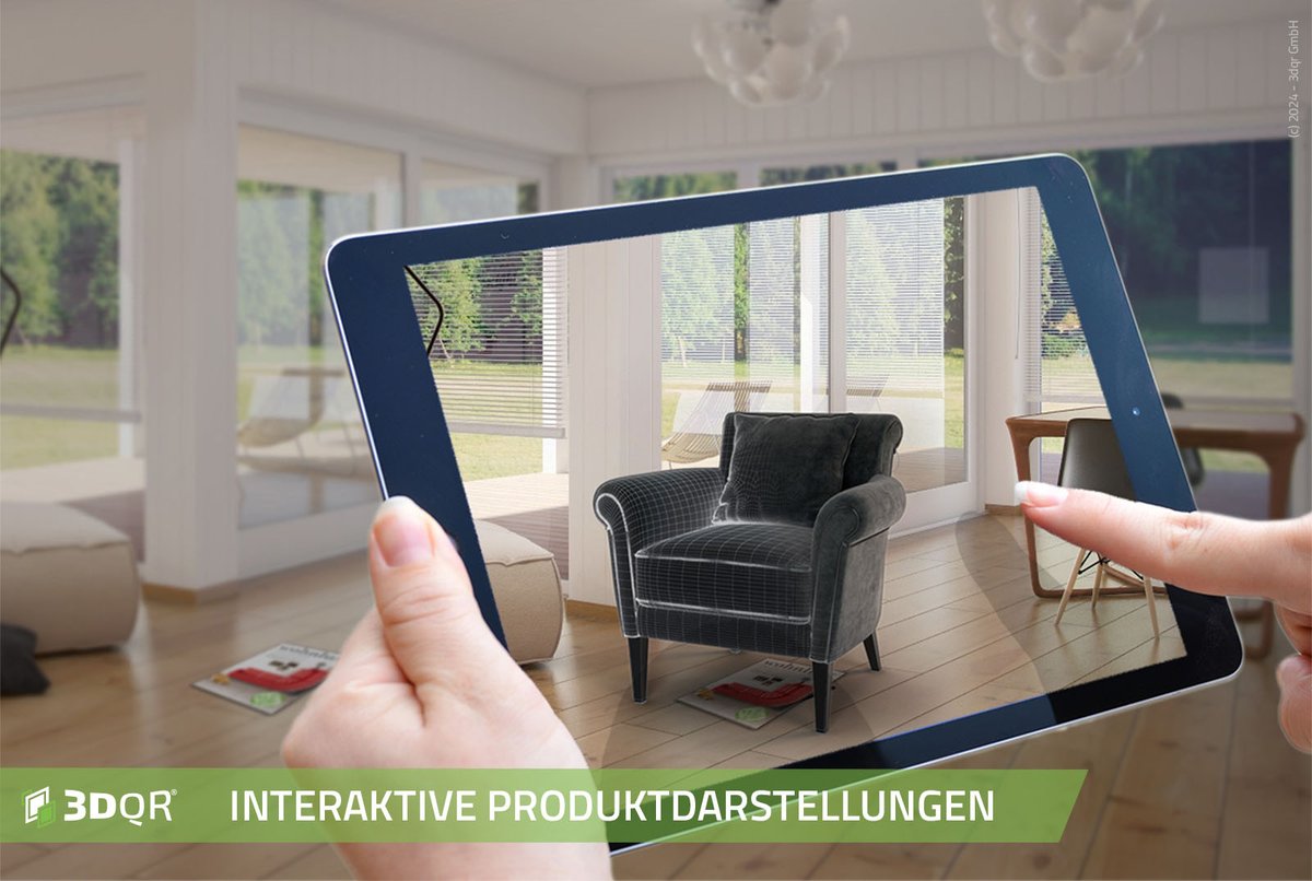 Interaktive Produktdarstellungen revolutionieren das Kundenerlebnis:
Entdecken Sie, wie unsere AR-Lösungen Ihr Geschäft transformieren können. 
Lesen Sie hierzu unseren Blogbeitrag: 3dqr.de/interaktive-pr…

#AugmentedReality #KundenerlебnisDerZukunft  #3dqr #AR
