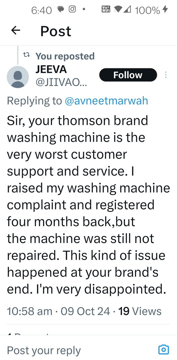 Trendsetting123's tweet photo. @WithINC_1960 @wwhindia @avneetmarwah @businessline @aajtak @adhanajr Dear Customer Service at #Whitewesting House #Plastronics India
GO21230824W136765
How difficult it is for u to give me a date when are u dispatching my mother board or u are sending me on the way your disgruntled customers who are sitting without being serviced for months
#IFA https://t.co/ovuyaVD5fw