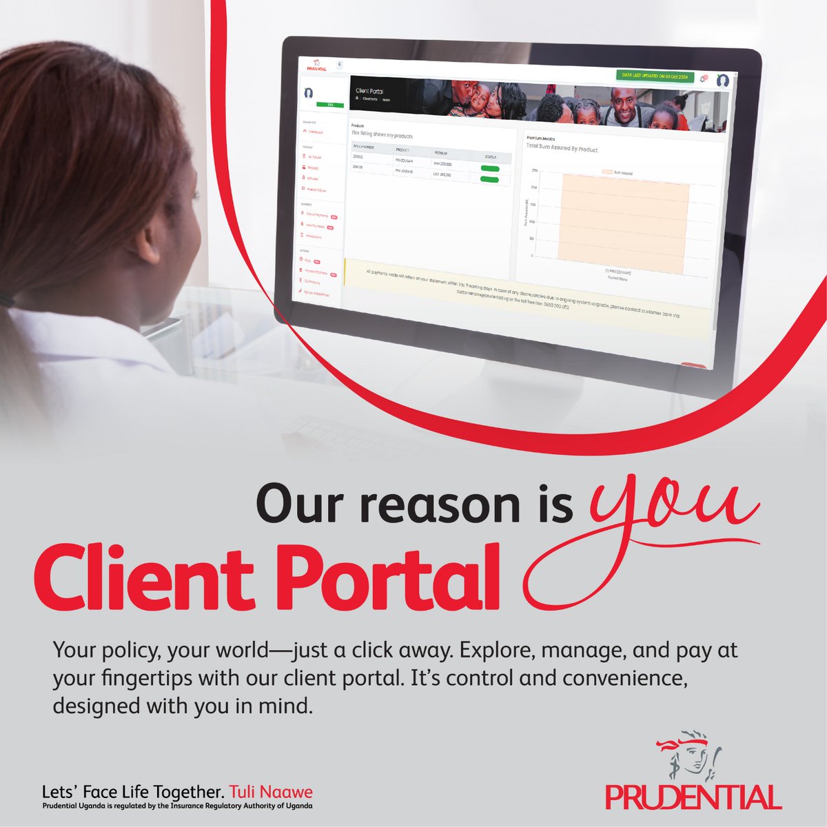 In today's digital-first world, we’re putting your policy right in your hands.

Seamlessly access, manage, and pay premiums—anywhere, anytime—with our Client Portal. It’s the convenience you deserve, wrapped in a touch of innovation, all designed with you in mind.

Explore more