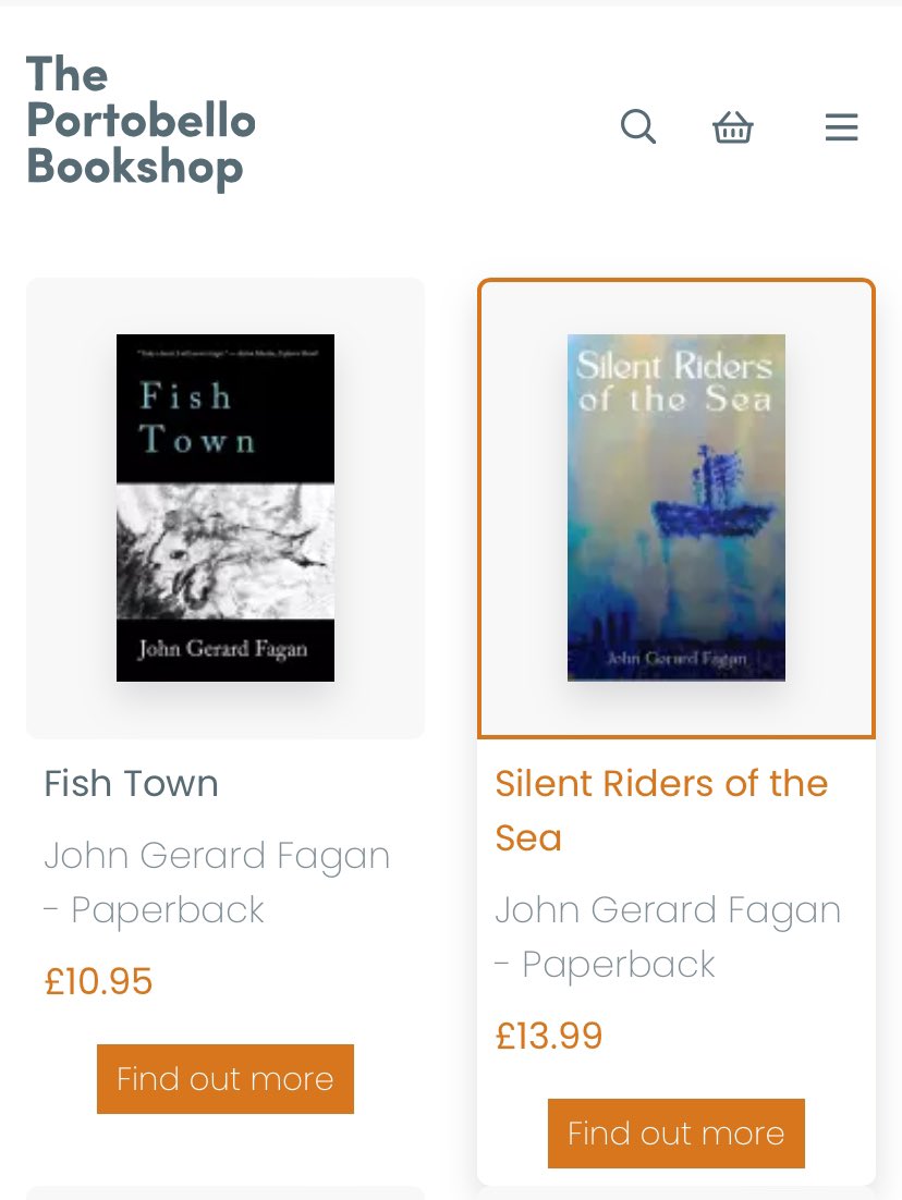 John Gerard Fagan (@johngerardfagan) on Twitter photo If you’re in Portobello over Autumn n fancy buying a book, <a href="/PortyBooks/">The Portobello Bookshop</a> has Fish Town and pre-orders of Silent Riders of the Sea.
👉🏻theportobellobookshop.com/9781068678295
#Scotland #bookstoread
<a href="/CybirdyPubLtd/">Cybirdy publishing</a> If you’re in Portobello over Autumn n fancy buying a book, <a href="/PortyBooks/">The Portobello Bookshop</a> has Fish Town and pre-orders of Silent Riders of the Sea.
👉🏻theportobellobookshop.com/9781068678295
#Scotland #bookstoread
<a href="/CybirdyPubLtd/">Cybirdy publishing</a>