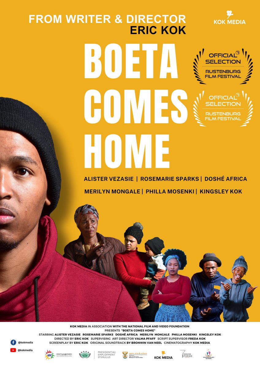 Our Afrikaans Feature Film Boeta Kom Huistoe has been nominated for Best Director and will be be screened at the <a href="/FilmRustenburg/">Rustenburg Film Festival</a> on the 7th November 
<a href="/nfvfsa/">National Film & Video Foundation #NFVF</a> <a href="/kykNETkie/">kykNET&kie</a> <a href="/kykNETtv/">kykNET TV</a> <a href="/MNet/">M-Net</a> @NkanyeziVisuals <a href="/GaytonMcK/">Gayton McKenzie</a> <a href="/SportArtsCultur/">Department of Sport, Arts and Culture</a> <a href="/NCapeDSAC/">N.Cape DSAC</a>