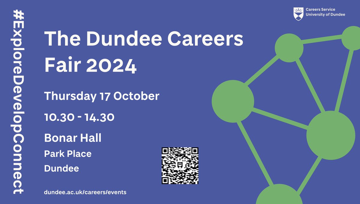 Careers, UoD (@uodcareers) on Twitter photo !TOMORROW! Come along to Dundee Careers Fair, Thurs 17/10, 10:30 – 14:30, Bonar Hall.
Find out about jobs and further study opportunities on offer to you, and interact with organisations attending.
buff.ly/49RxaJ6 #DundeeCareersFair <a href="/UoDCareers/">Careers, UoD</a> !TOMORROW! Come along to Dundee Careers Fair, Thurs 17/10, 10:30 – 14:30, Bonar Hall.
Find out about jobs and further study opportunities on offer to you, and interact with organisations attending.
buff.ly/49RxaJ6 #DundeeCareersFair <a href="/UoDCareers/">Careers, UoD</a>