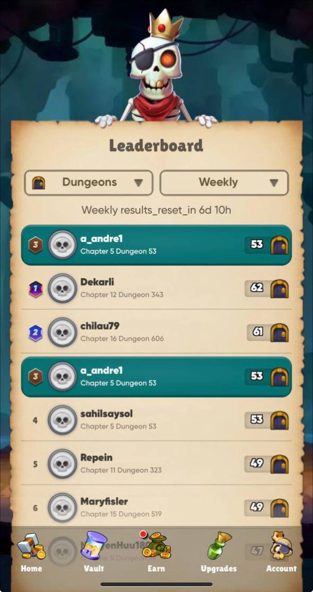 How I reached the top3 leaderboard, earned 50 $NOTCOIN, and reached Dungeon 54 in @TONsofDungeons 

🧵A Quick Guide