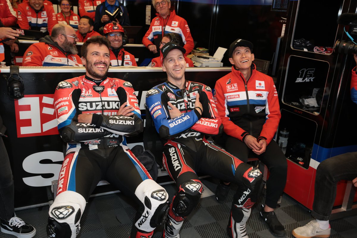 Smile of the Year Award. 😁😊😀
Waiting for <a href="/greggblack/">Gregg Black</a> to be back home straight. 🏁

<a href="/etiennemass/">Etienne Masson #155</a> <a href="/danlinfoot/">Dan Linfoot</a> <a href="/cocoro_55/">渥美 心 | Cocoro Atsumi</a>
#yoshimurasertmotul #enduranceracing