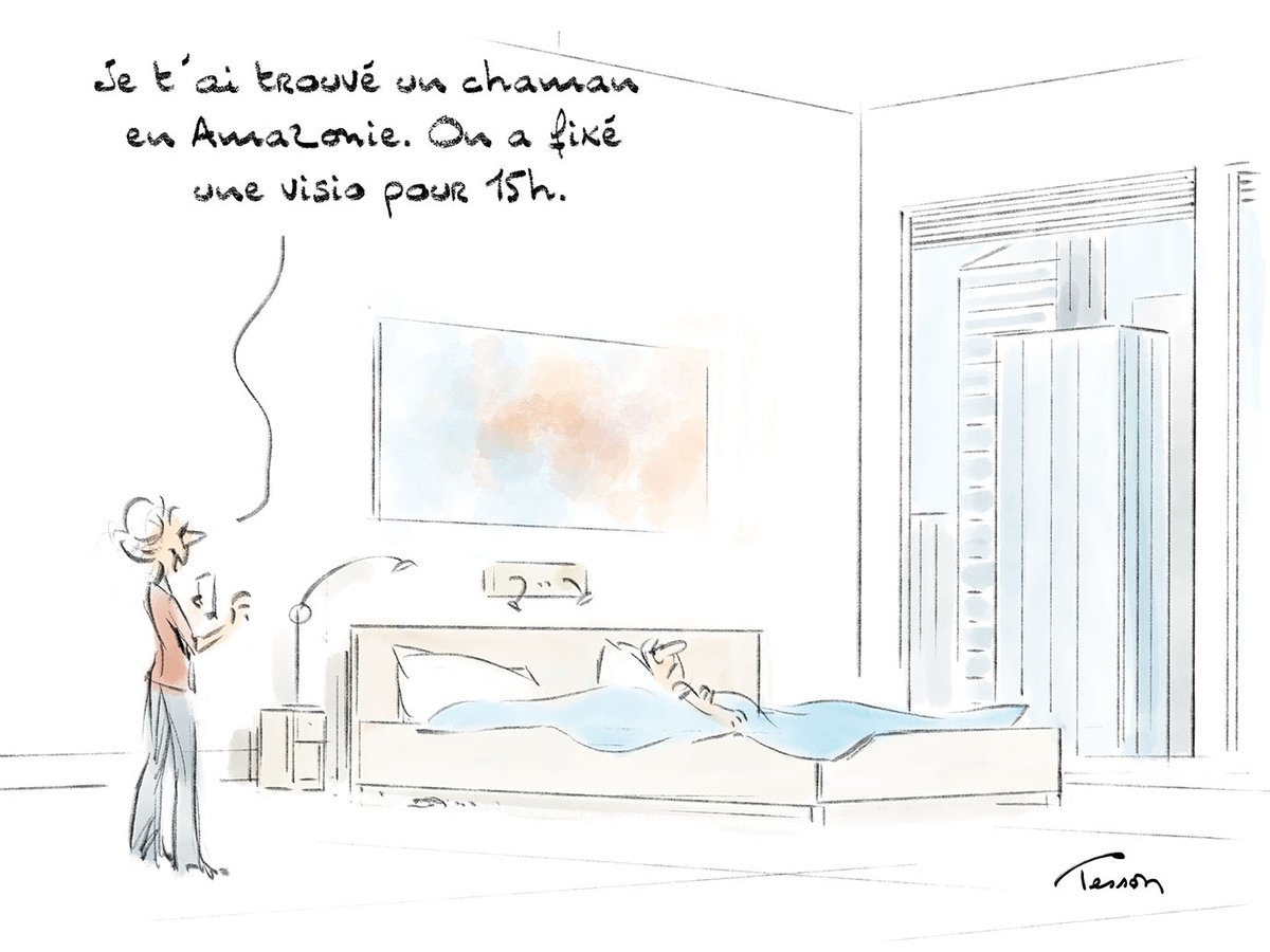 LucTesson's tweet image. #télémédecine #médecinedouce Et je ne sais plus du tout pour quelle publication j&apos;ai fait ce dessin...