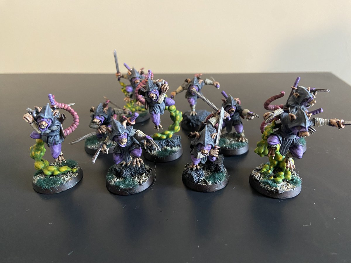10 ninja rats complete. Up next “rat pope” which is somehow an even cooler model than I thought.